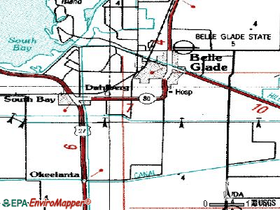 Belle Glade Camp topographic map
