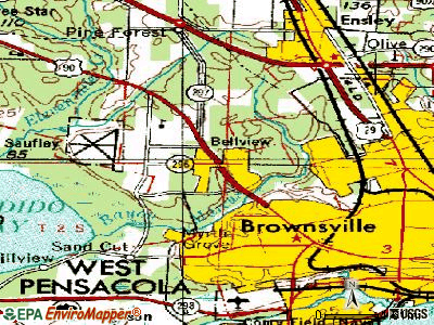 Bellview topographic map