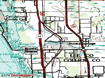 Bonita Springs topographic map
