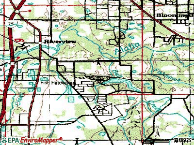 Boyette topographic map