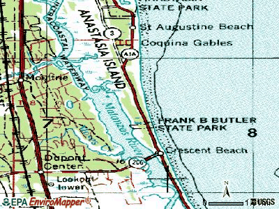 Butler Beach topographic map