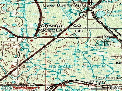 Celebration topographic map