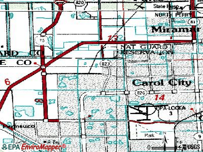 Country Club topographic map