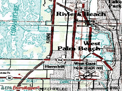 Cypress Lakes topographic map