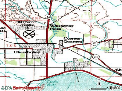 Cypress Quarters topographic map