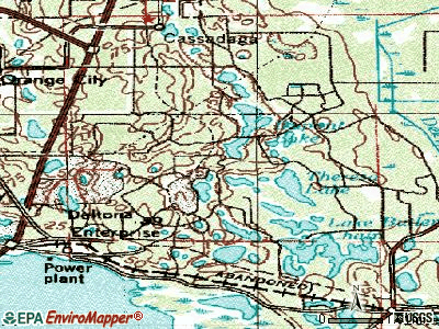 De Land topographic map