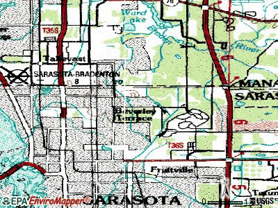 Desoto Lakes topographic map