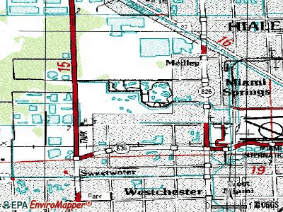 Doral topographic map
