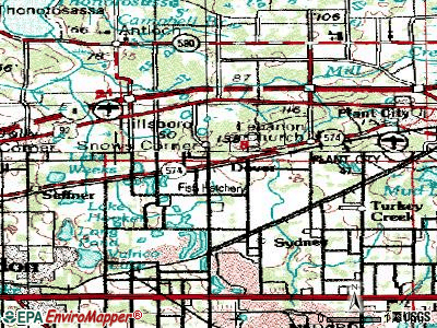 Dover topographic map