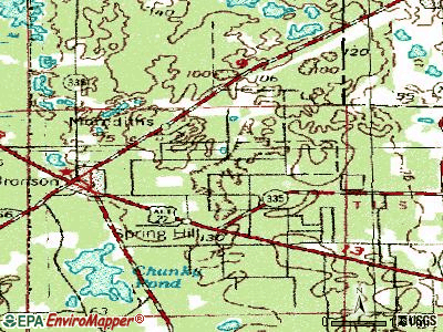 East Bronson topographic map
