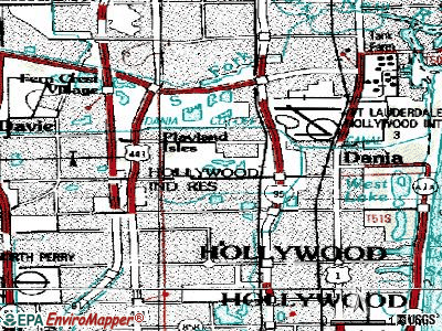 Estates of Fort Lauderdale topographic map