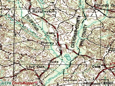 Phenix City topographic map