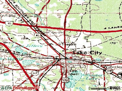 Five Points topographic map