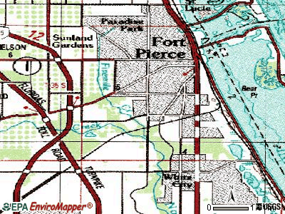 Fort Pierce South topographic map