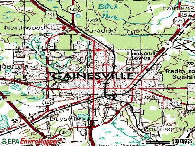 Gainesville florida map