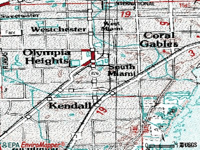 Glenvar Heights topographic map