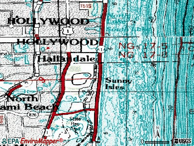 Golden Beach topographic map
