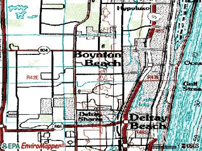 Golf topographic map