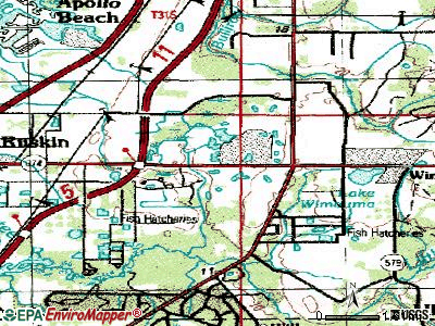 Greater Sun Center topographic map