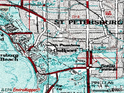 Gulfport topographic map