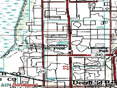 Hamptons at Boca Raton topographic map