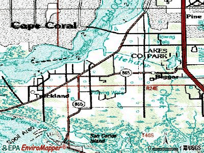 Harlem Heights topographic map