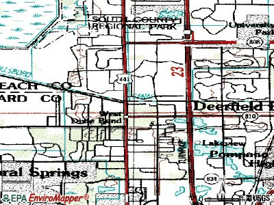 Hillsboro Pines topographic map