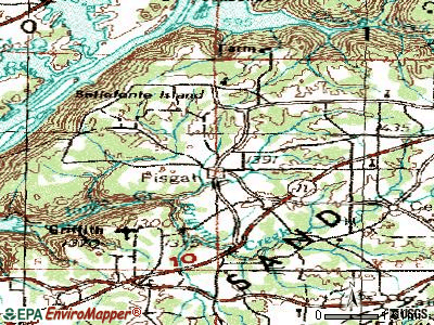 Pisgah topographic map