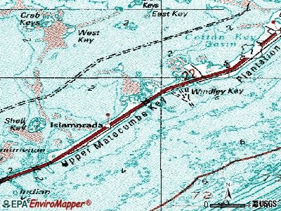 Jacksonville topographic map