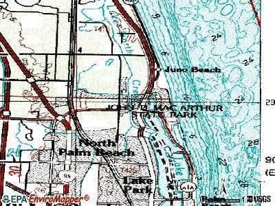 Juno Ridge topographic map