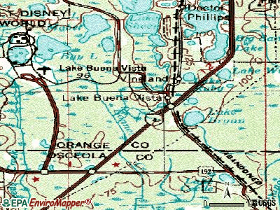 Lake Buena Vista topographic map