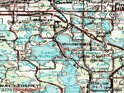 Lake Butter topographic map
