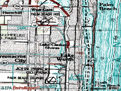 Lake Clarke Shores topographic map