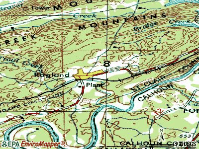 Ragland topographic map
