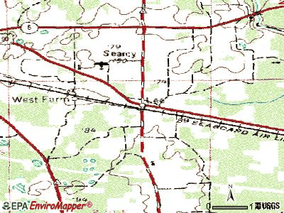 Lee topographic map
