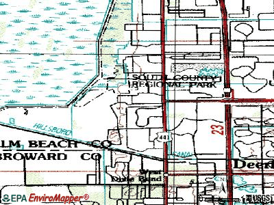 Mission Bay topographic map