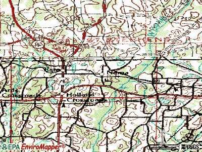 Noma topographic map