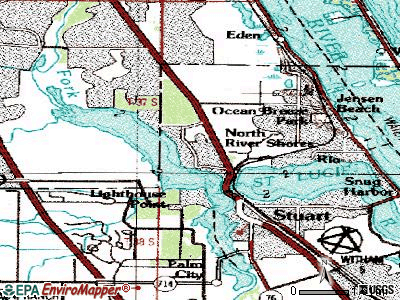 North River Shores topographic map