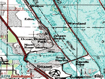 Ocean Breeze Park topographic map