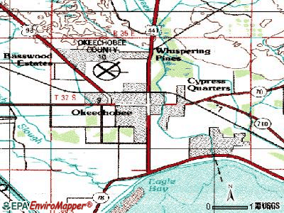 Okeechobee topographic map