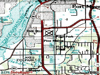 Page Park topographic map