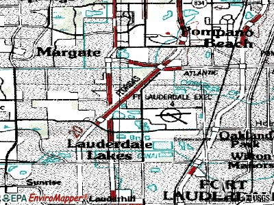 Palm Aire topographic map
