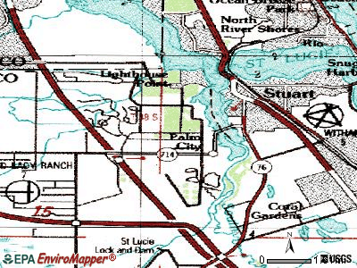 Palm City topographic map