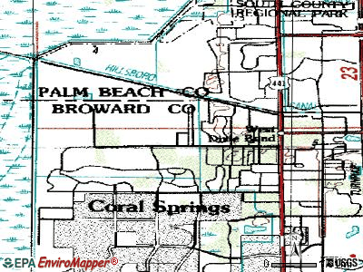 Parkland topographic map