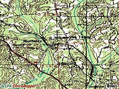 Billingsley topographic map