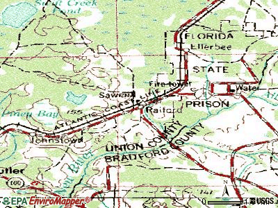 Ravenswood Estates topographic map