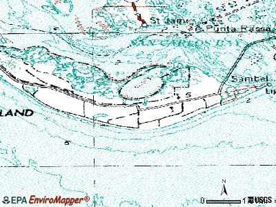 Sanibel topographic map