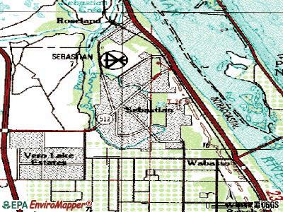 Sebring topographic map