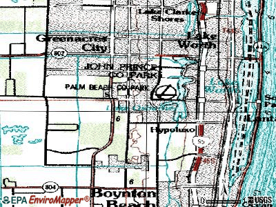 Seminole Manor topographic map