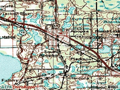South Apopka topographic map